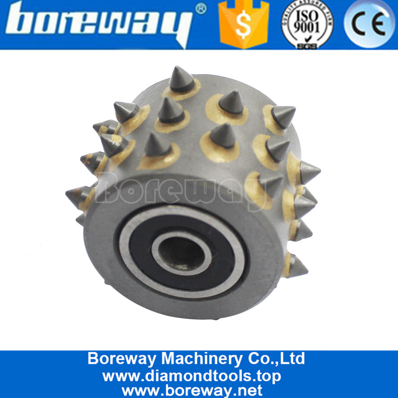 30s Alloy Teeth Litchi Grinding Grains 3 Row 2 Row Arrangement Without Support Bush Hammer Grinding Wheel