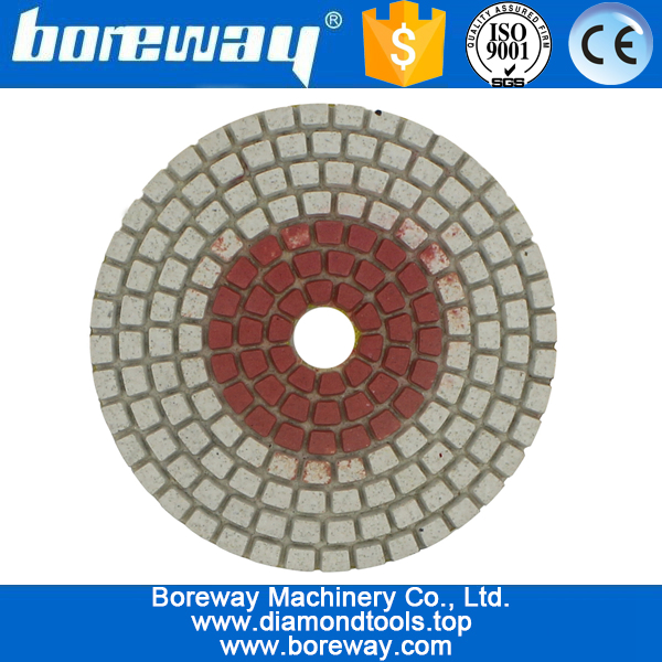 3 इंच 80 मिमी 7 चरण 2 में 1 गीले उपयोग पत्थर कंक्रीट के लिए हीरा पॉलिश पैड