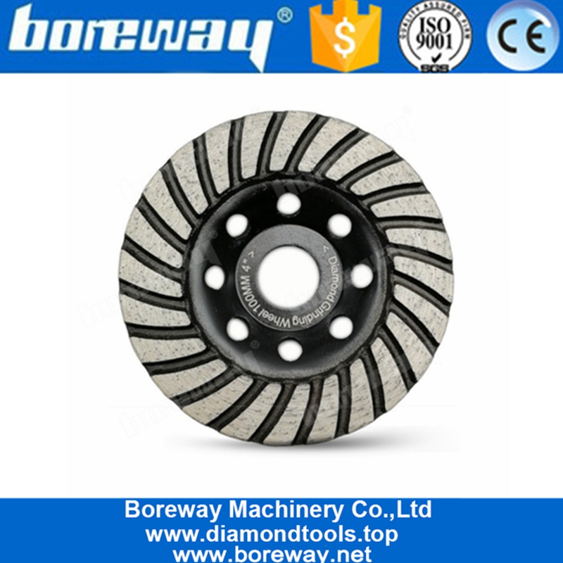 4 Inch D100MM Diamond Turbo Row Cup Wheel For Concrete And Masonry