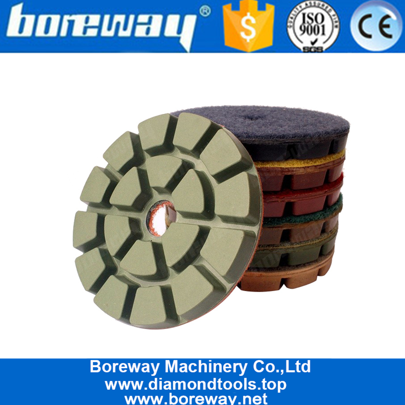 4 Inch Diamond Wet Polishing Pads Abrasives Tool For Stone Concrete