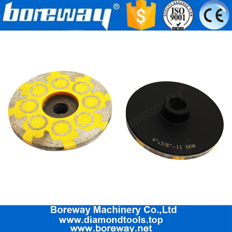 4 Inch Resin Filled Diamond Grinding Wheel For Angle Grinder