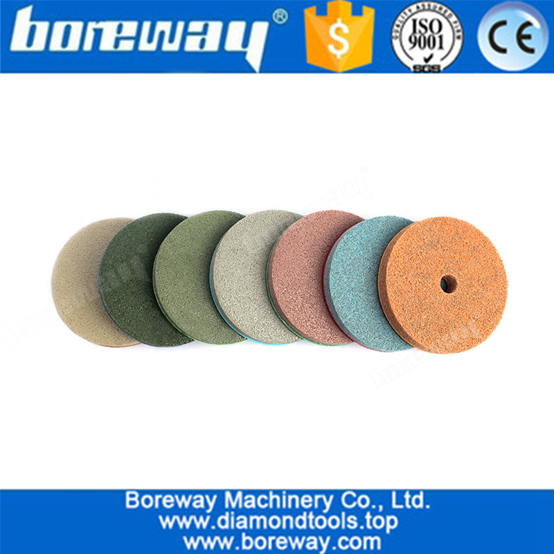 4" Nylon Fiber Sponge Polishing Pads for Marble Granite slate and Concrete Floor