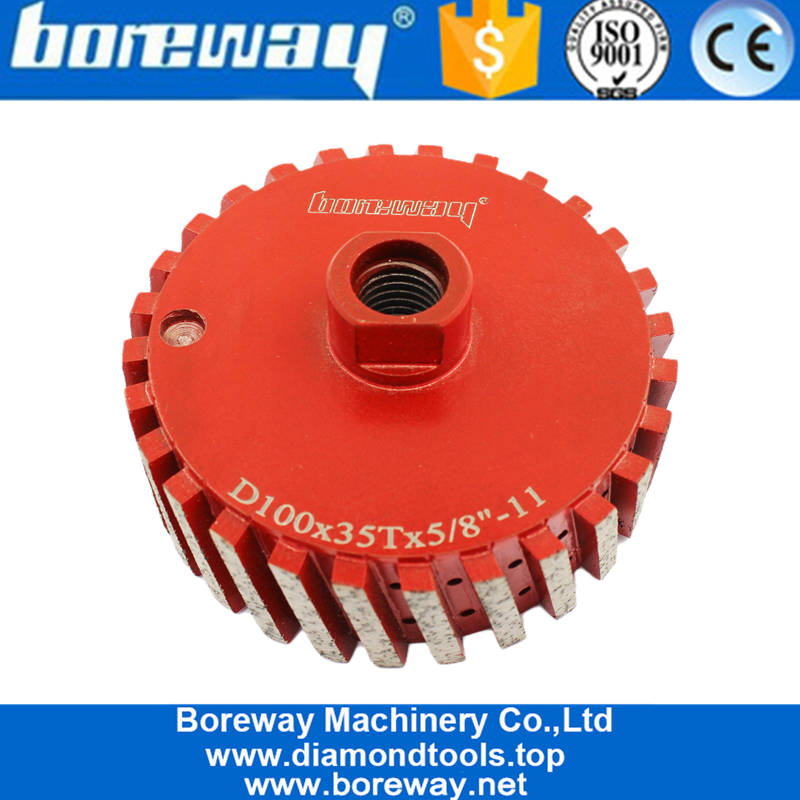 Roda do tambor de tolerância de moagem de 100mm de 4 polegadas para a remoção da borda do pia de pedra do granito fornecedores