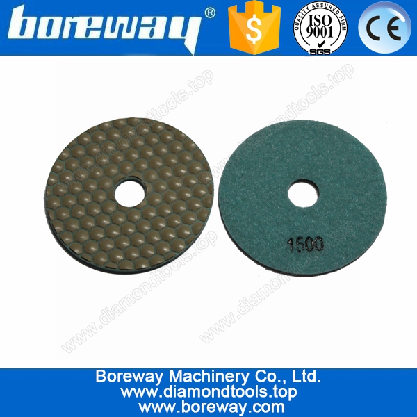 4 inch hexagon resin polishing pad