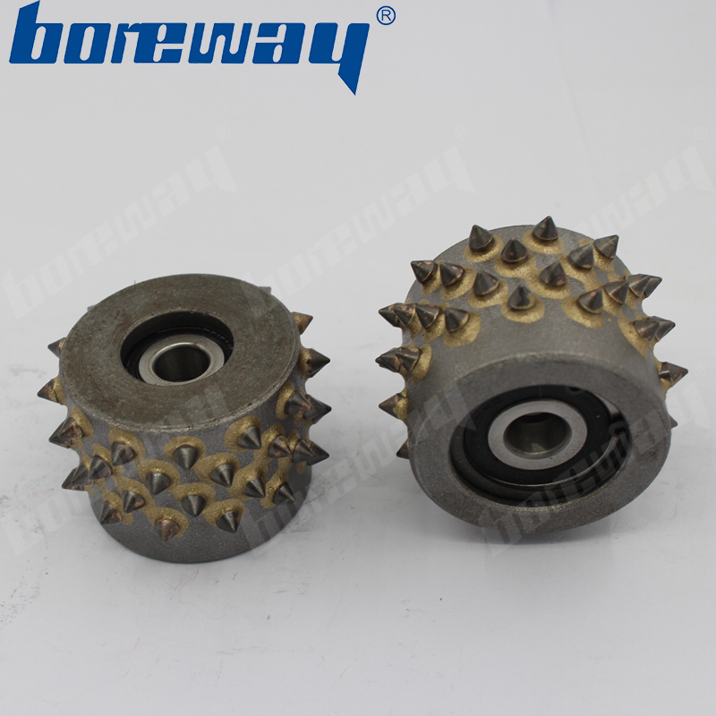 45s Diamond Bush Hammer Roller para pulir concreto sin soporte