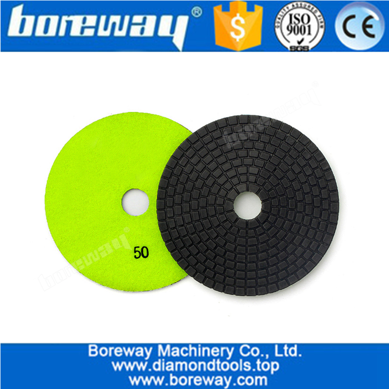 5inch 125mm Wet Use  Flexible Diamond Polishing Pad For Stone Granite  Ceramic Tile Grinding