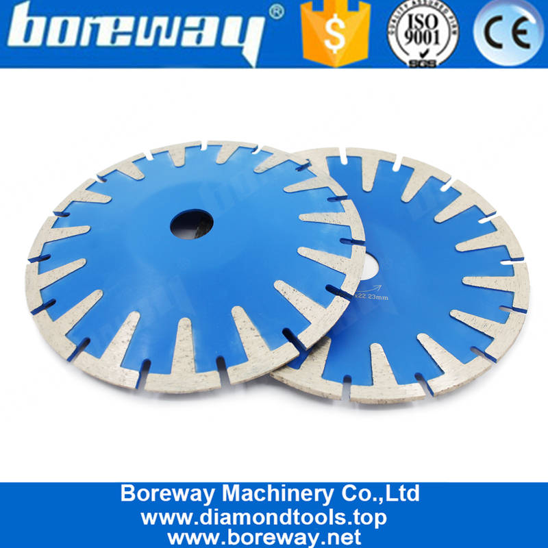7 Inch T Protection Segment Concave Curved Blade Diamond Circular Cutting Disc Tool for Concrete Marble Granite Stone