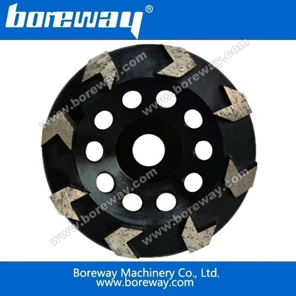 Arrow segment diamond cup wheels