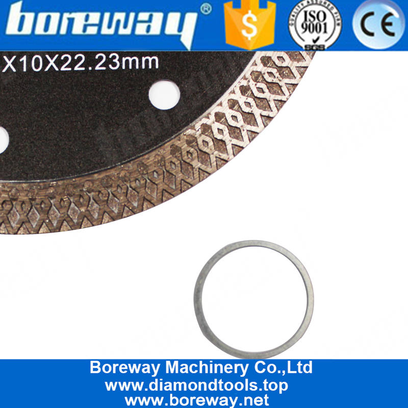 Boreway 105 mm a 230 mm Diseño de malla especial Super fino corte liso de corte de azulejos de cerámica