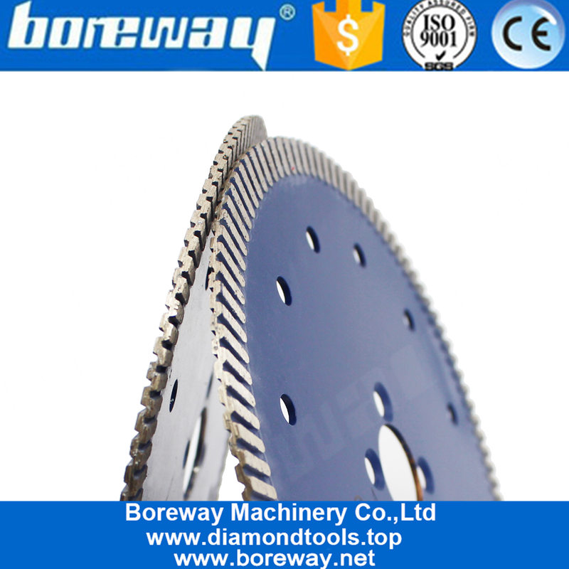 Boreway 1pc 230mm Disco circular de cuchilla de corte de hormigón de piedra de porcelana turbo de 9 pulgadas Disco circular