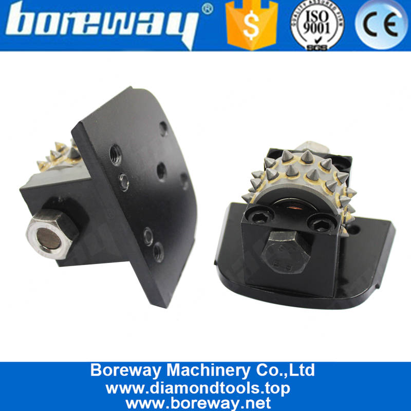 Boreway 30S Lavina bush hammer بكرات أدوات الرأس مع دعم لمصنع المطحنة الأرضية