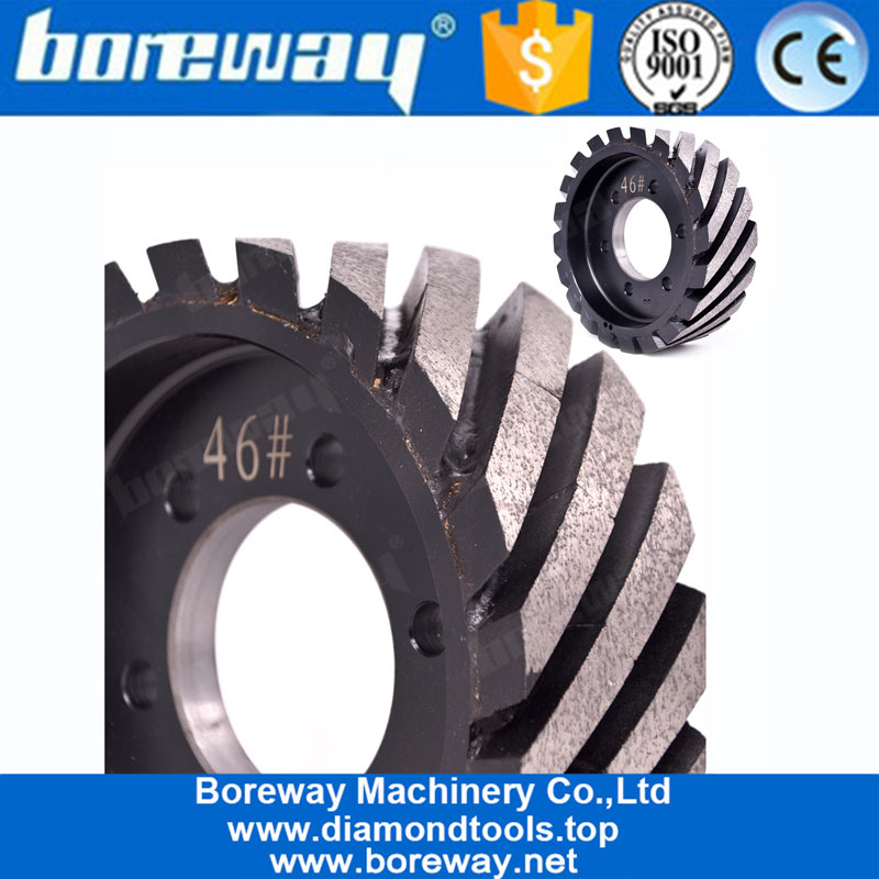 Diamant d'alimentation d'usine Boreway calibrant la roue de profilage pour le meulage de quartz de granit de pierre artificielle