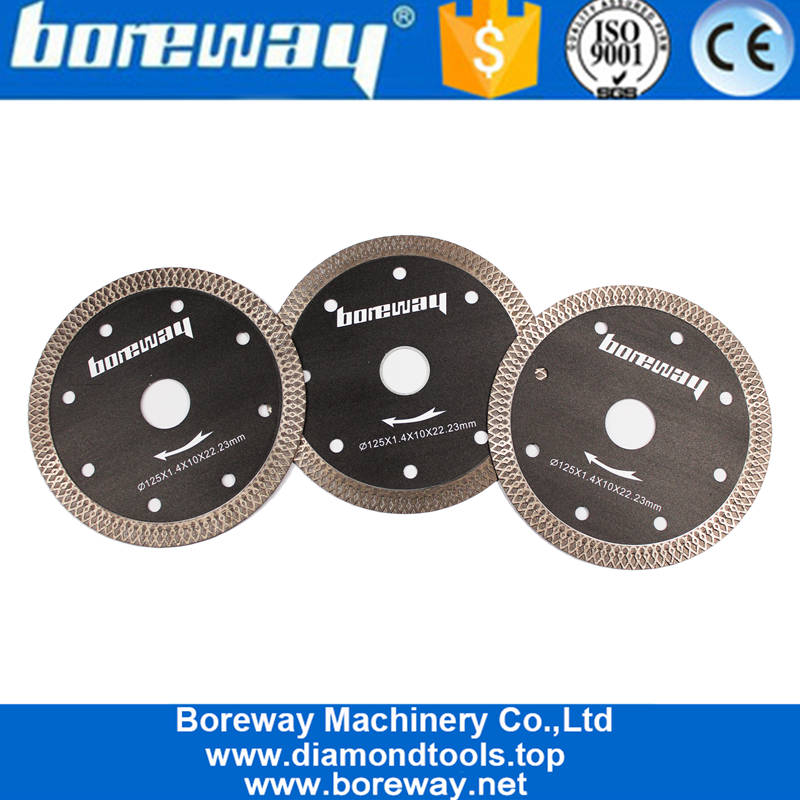 Boreway Granite Marble Béton Tile Porcelaine Verre en verre Diamant Circular Blades Cutter Cutter Disc Contourneur