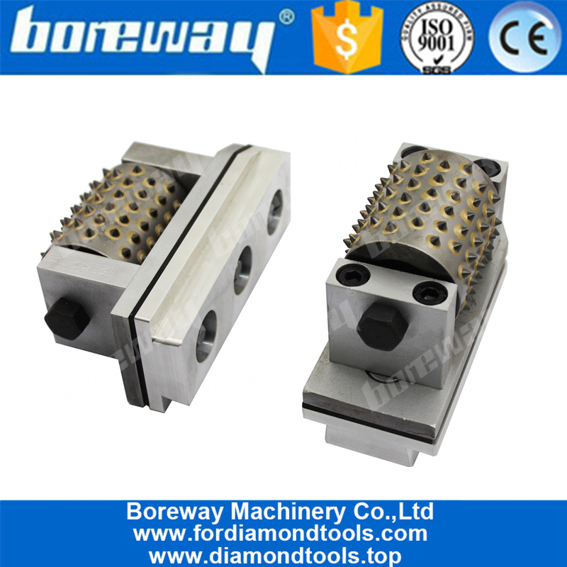 Boreway High Quality 99S Fickert Type Bush Hammer Rollers Grinding Tools For Grinding Stone Manufacturer