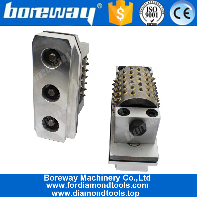 Boreway High Quality 99S Fickert Type Bush Hammer Rollers Grinding Tools For Grinding Stone Manufacturer