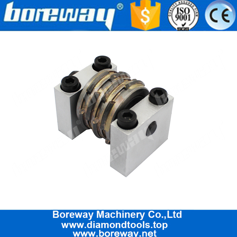 Boreway Type Type Medium Comma Finitura Bush Hammer Rullo per macinazione marmo e pavimento in pietra