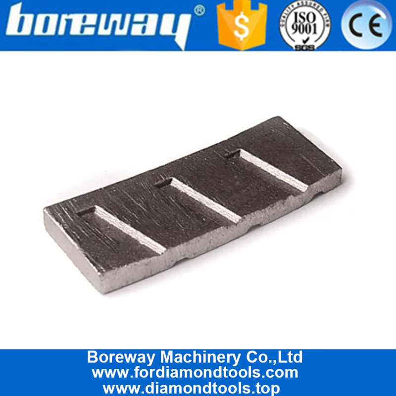 ग्रेनाइट कटिंग के लिए Boreway प्रीमियम डायमंड स्लेंट स्लॉट सेगमेंट