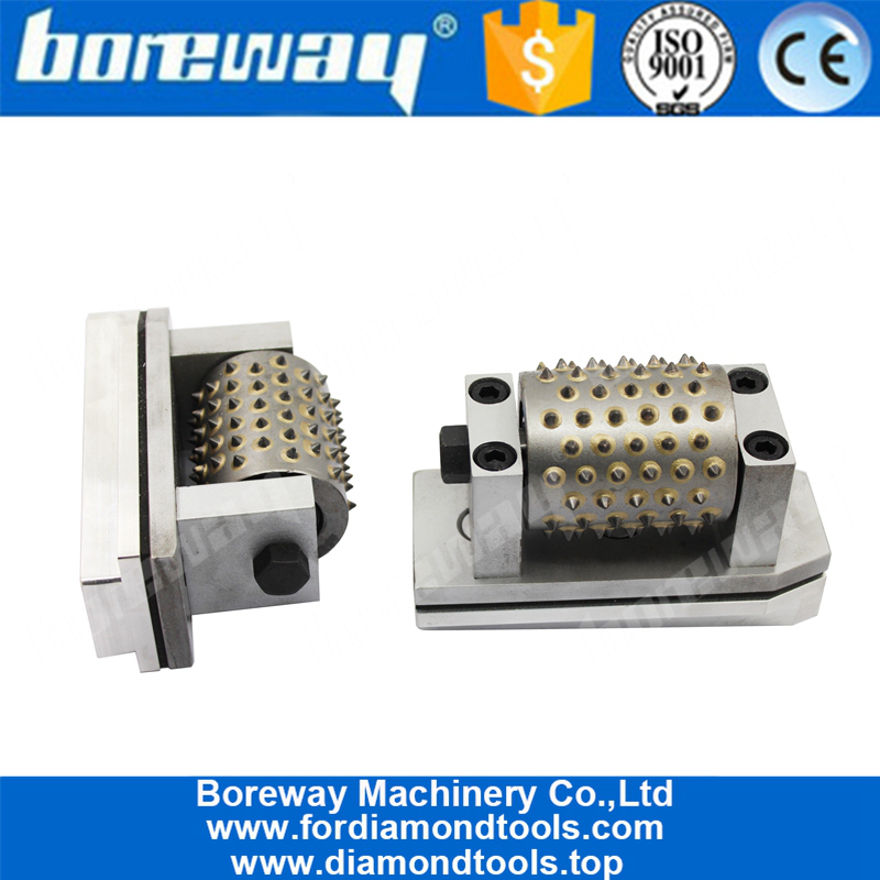 Boreway Profession 99s Peace Rollers Diamond Lychee Surface Fickert Bush Hammer Head Stone Head Abrasive Tools For Floor Suppliers