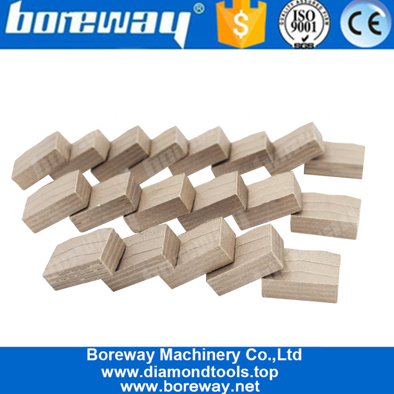 Boreway三明治凹槽M形状钻石片段用于切割大理石制造商