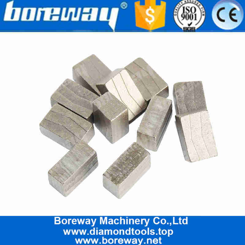 Segmento de diamante em forma de sanduíche Boreway V para cortar arenito de granito