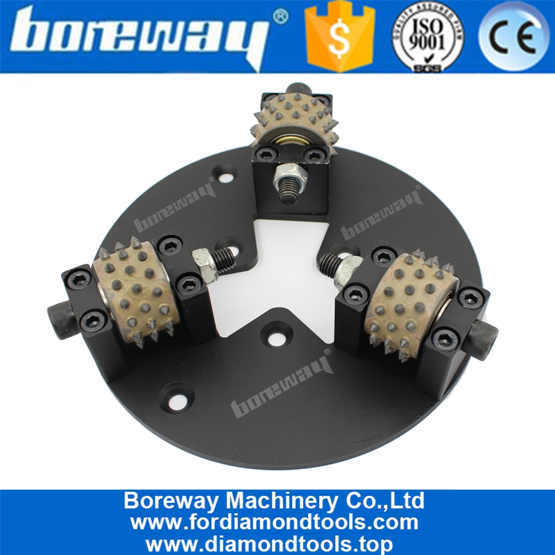 Boreway Supply HTC 230MM Bush Hammered Disc With 3 Rollers