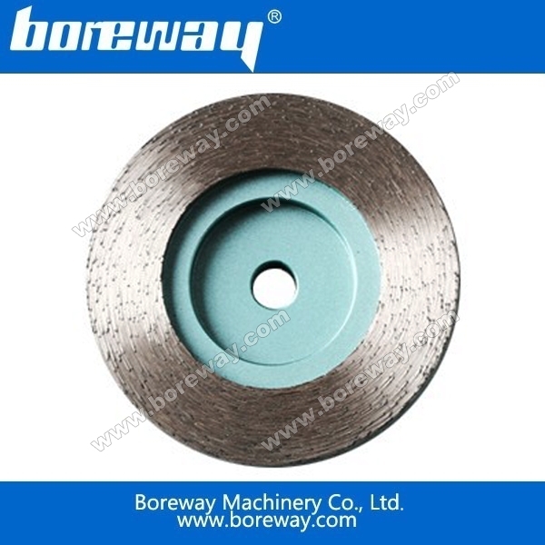 Boreway continuous rim diamond cup wheels