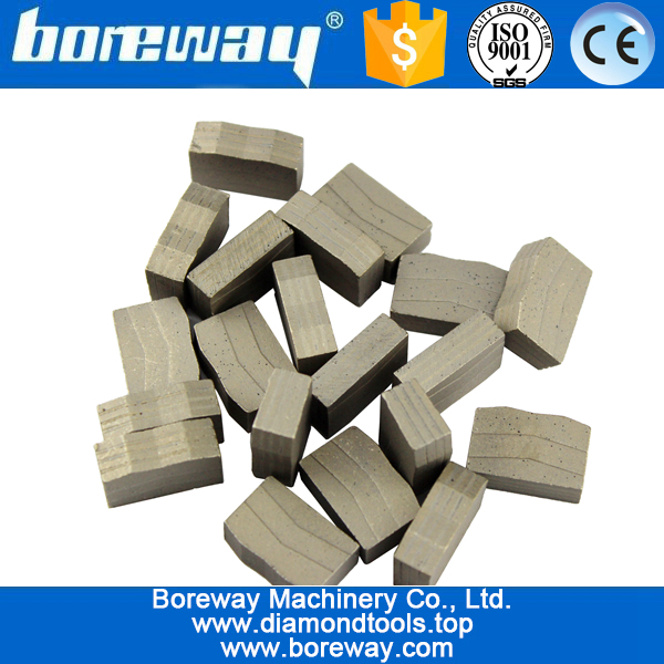Boreway outils de coupe segment de diamant pour la coupe de blocs de marbre granit pierre
