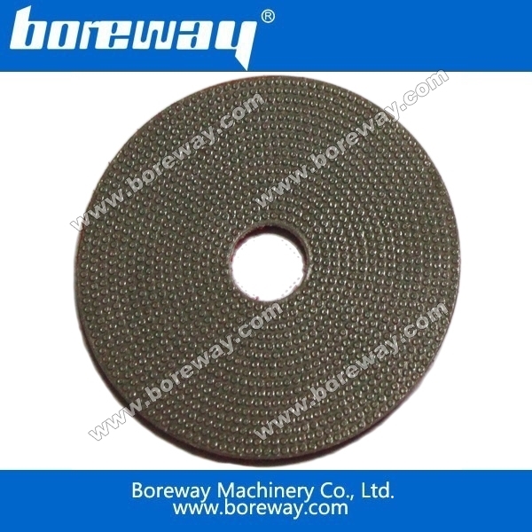 Boreway diamante electroplated almofada de polimento molhado