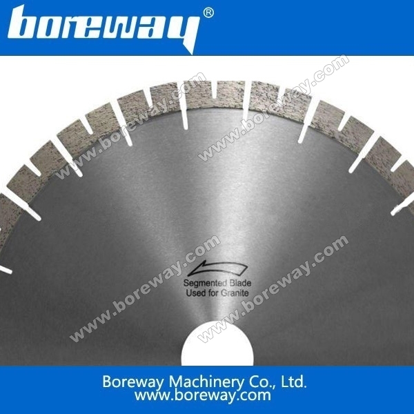 Boreway fan edge cutting blade and segment with U gullet