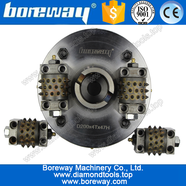 Bush Hammer Roller Plate zu Litchi Oberfläche Stellen