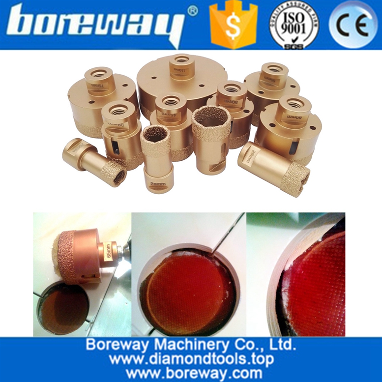 20mm-150mm瓷砖取芯钻头真空钎焊金刚石钻头瓷孔锯大理石钻头厂