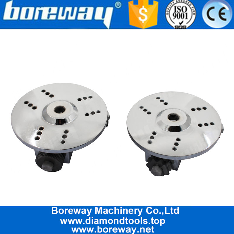 China 3 Rollers D125MM Sandblasting Type Diamond Bush Hammer Plate For Angle Grinder