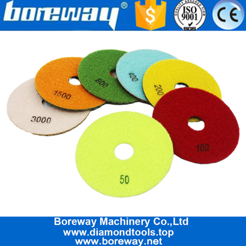 China Diamond Dry Resin Bond Polishing Pad For Angle Grinder And Other Polishing Machines Suppliers Or Manufacturer