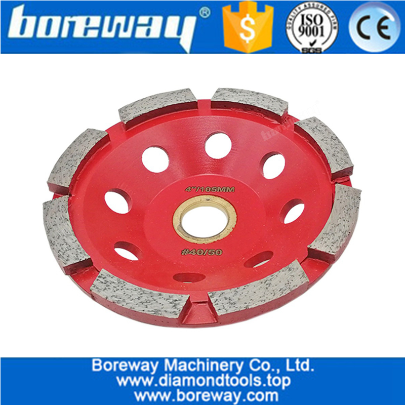 China Rueda de la taza del disco abrasivo del diamante de la sola fila para la teja concreta de mármol del mármol del granito mayorista