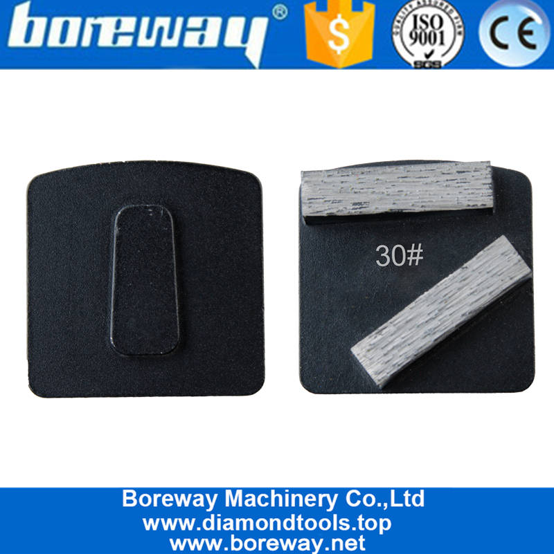 Китай оптовик Diamond Double Rectangle Segment Husqvarna Black Metal Bond Diamond Polishing Pads