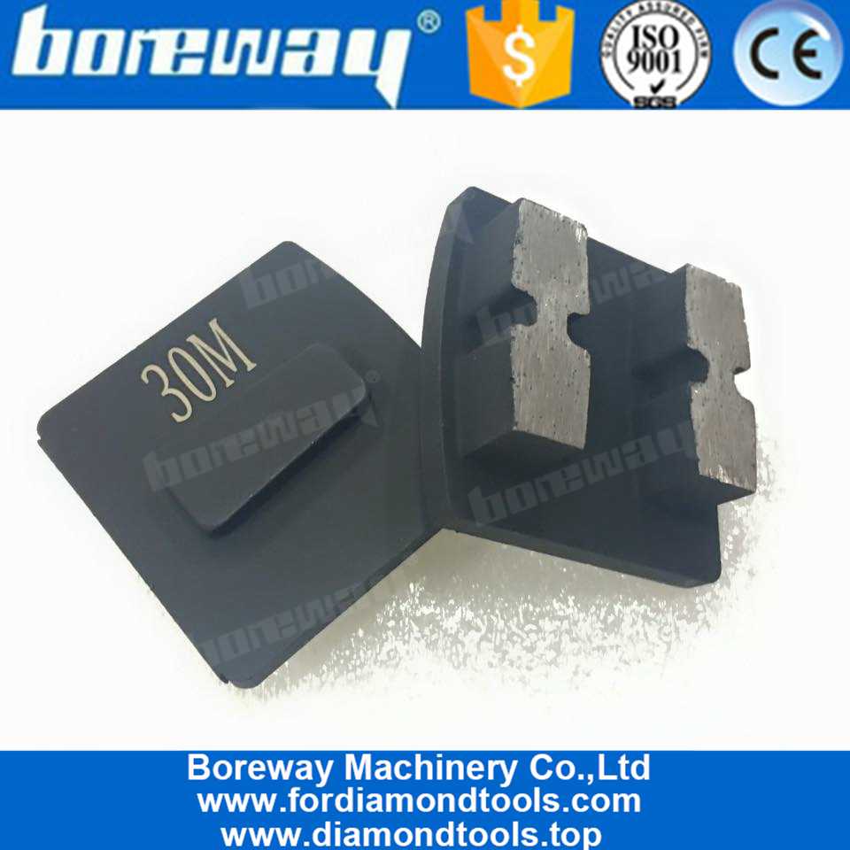 Concrete Abrasive Tools Redi Lock Diamond Grinding Block With Double H Shape Segments