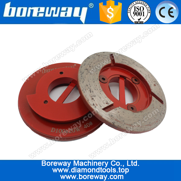 China D100*20W*40# Continuous Rim Snail Lock Diamond Cup Grinding Wheels manufacturer