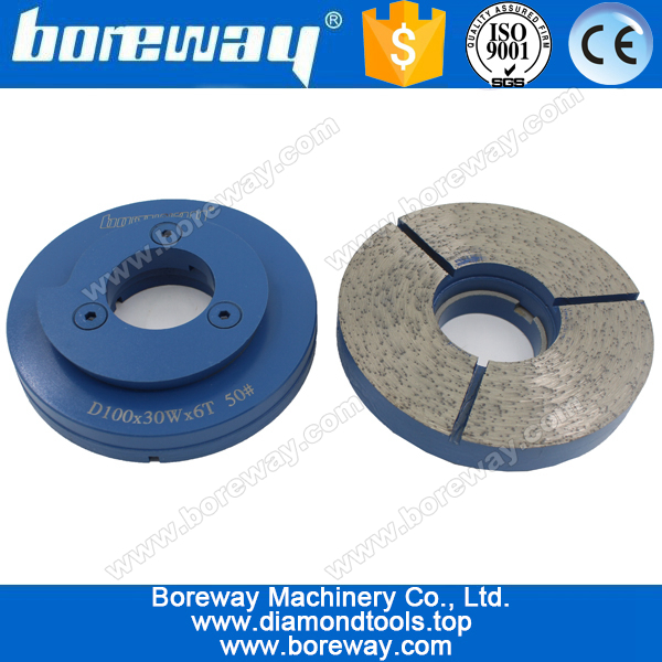 D100*30W*6T*50# segmented snail lock diamond cup grinding wheels,diamond segmented snail lock grinding wheels