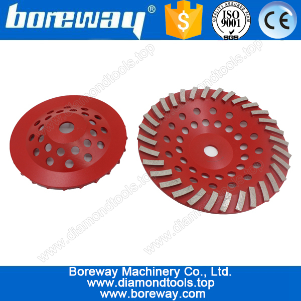 D180 * 22,23 mm * 120 # segmentado Copa do tipo diamante rebolos para polimento de pedra e betão