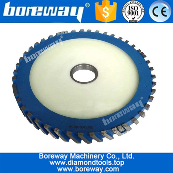 D350x40T Roue de calibrage diamantée avec corps métallique silencieux