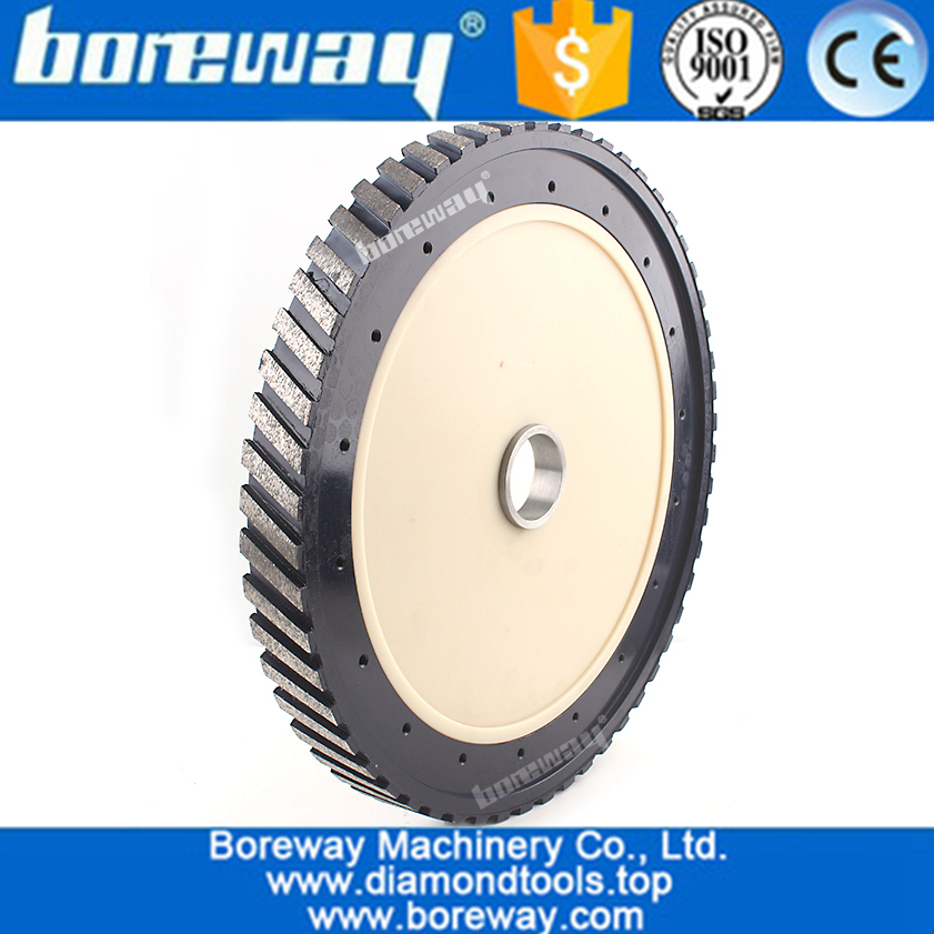 D400mm segment wide 25mm diamond silent core milling wheel for grinding granite and marble