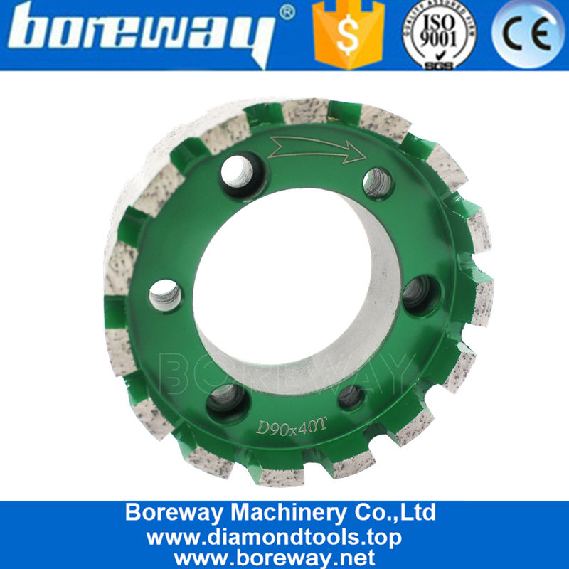 Roda de stubbing contínua do CNC do diamante para calibrar a borda da laje de pedra