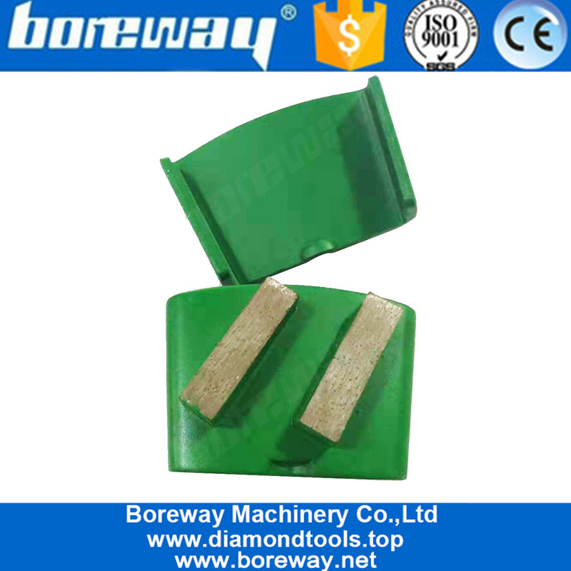 Diamond Factory Price HTC Grinding Pads Double Strip Shoes Segment For Concrete Grinding Floor