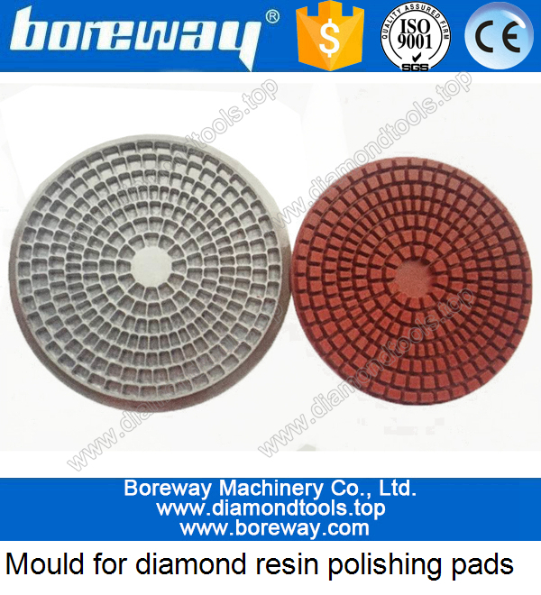 Diamond grinding and polishing pads molds