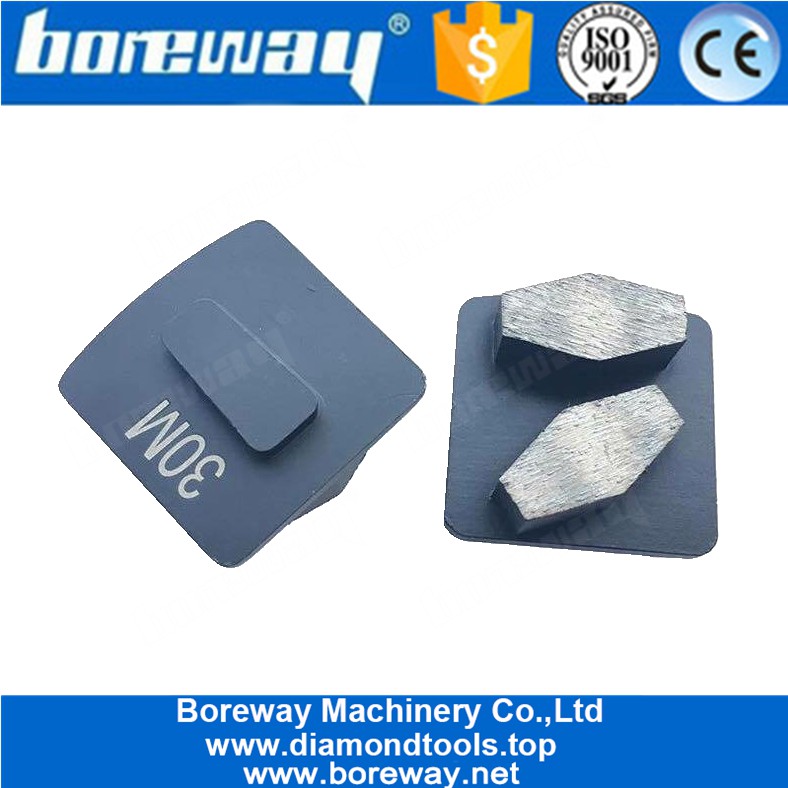 Double Hexagon Segments Diamond Grinding Wing For Husqvarna Grinding Machine