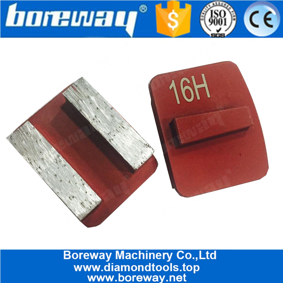 Double Rectangle Shape Segments Diamond Grinding Wing For Husqvarna Grinding Machine