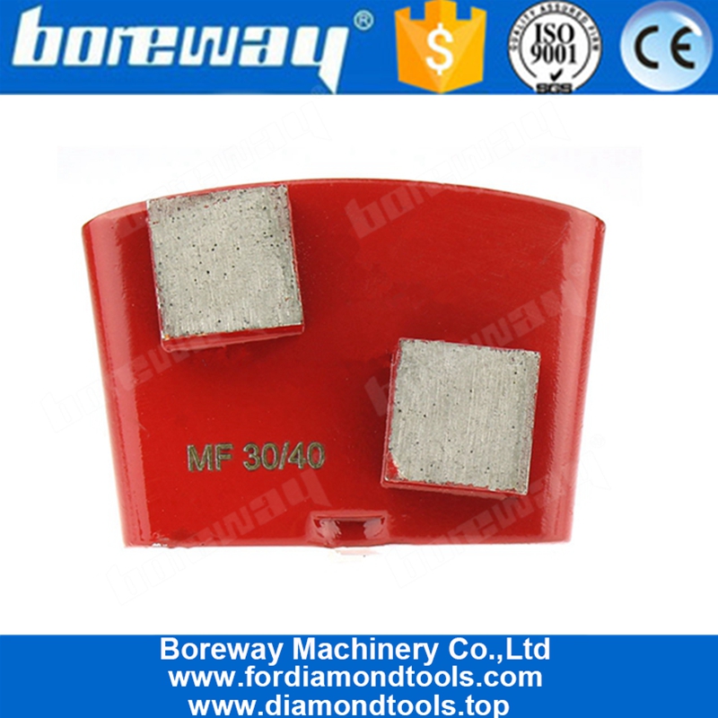 Double Segments Diamond Concrete Grinding Shoes For HTC Floor Grinder