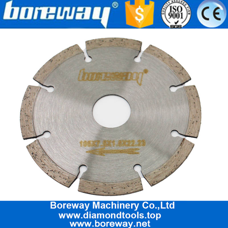 Dry Wet Segmented Diameter Saw Blade 105mm Diamond Title Granite Concrete Marble Cutting Disc Tools Form Boreway