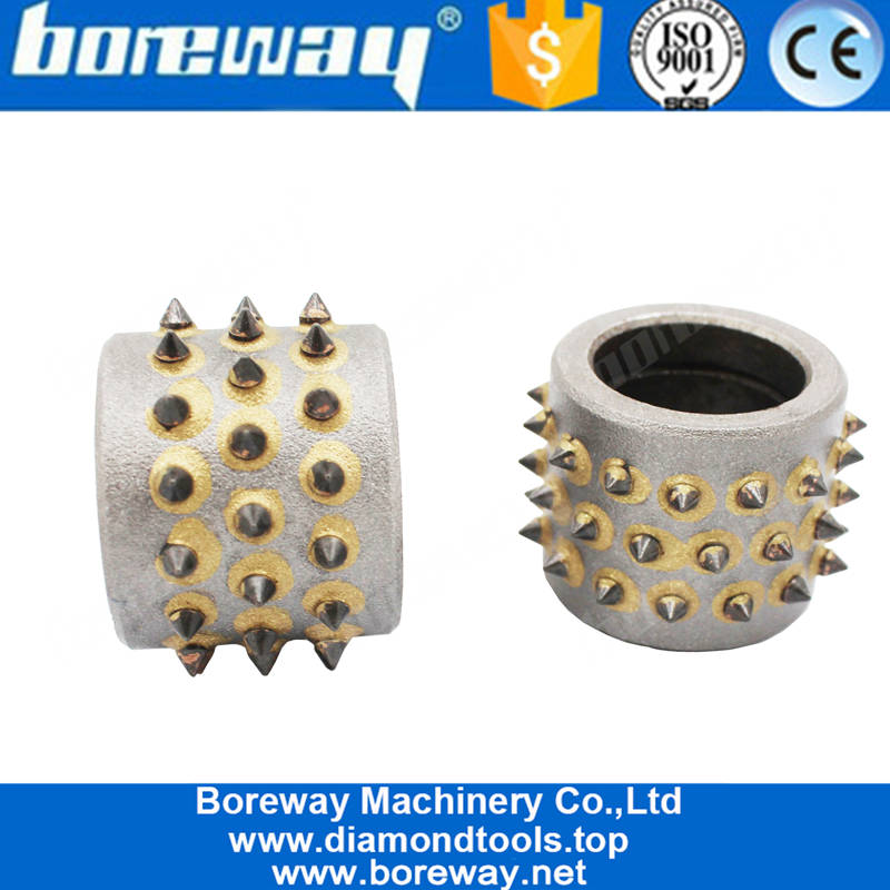 Fabrikpreis Litchi Surface 45S Legierungsschleifwerkzeug Bush Hammer Roller zum Schleifen von Betonsteinlieferanten