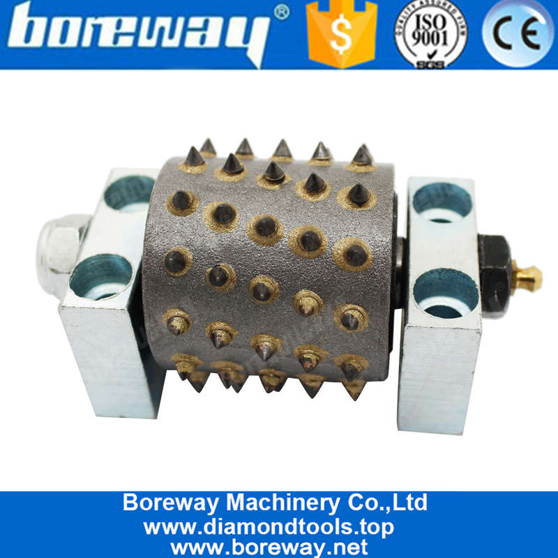 Factory Provides 60 Tooth Carbide Tip Wheel Diamond Tungsten Steel Bush Hammer Roller